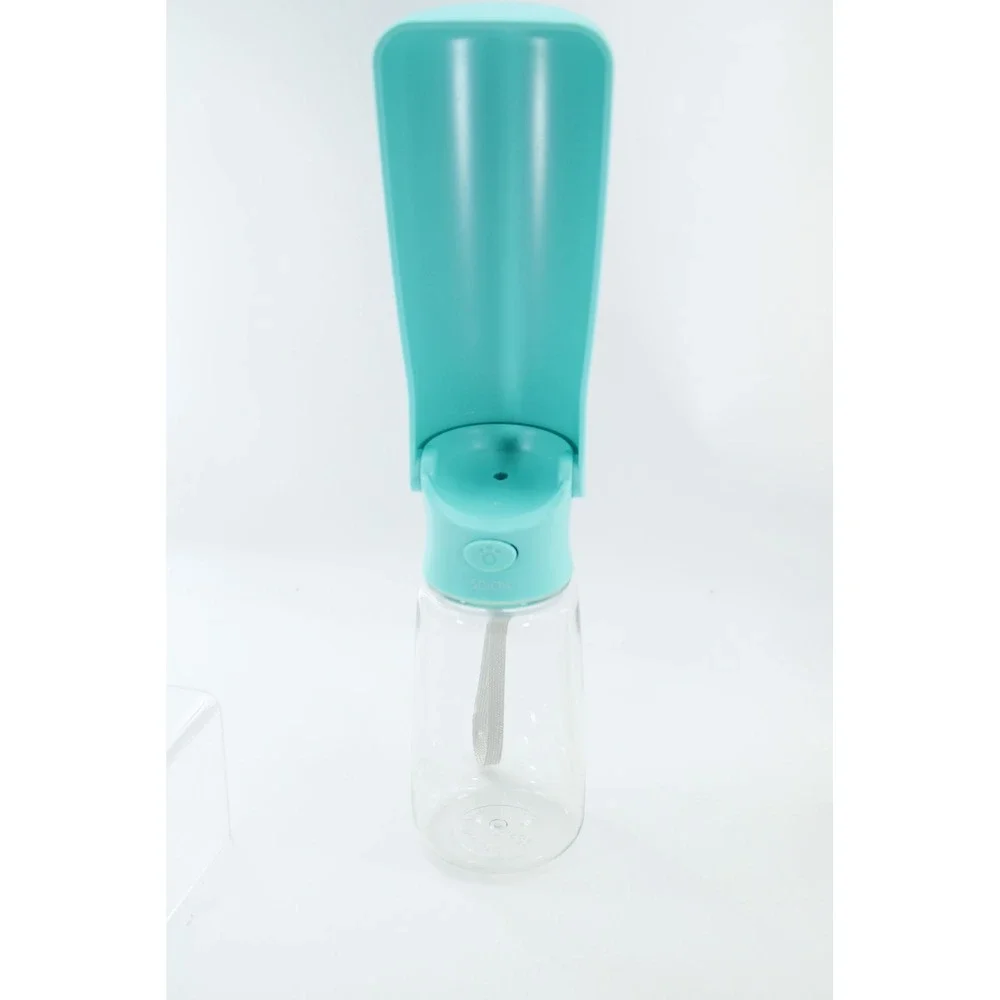 Soicta On The Go Dog Water Bottle Portable Travel Pet Hydration Turquoise 11 oz